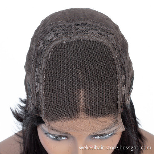 Brazilian Remy Hair Straight 4*4 Lace Closure Wigs for Black Women